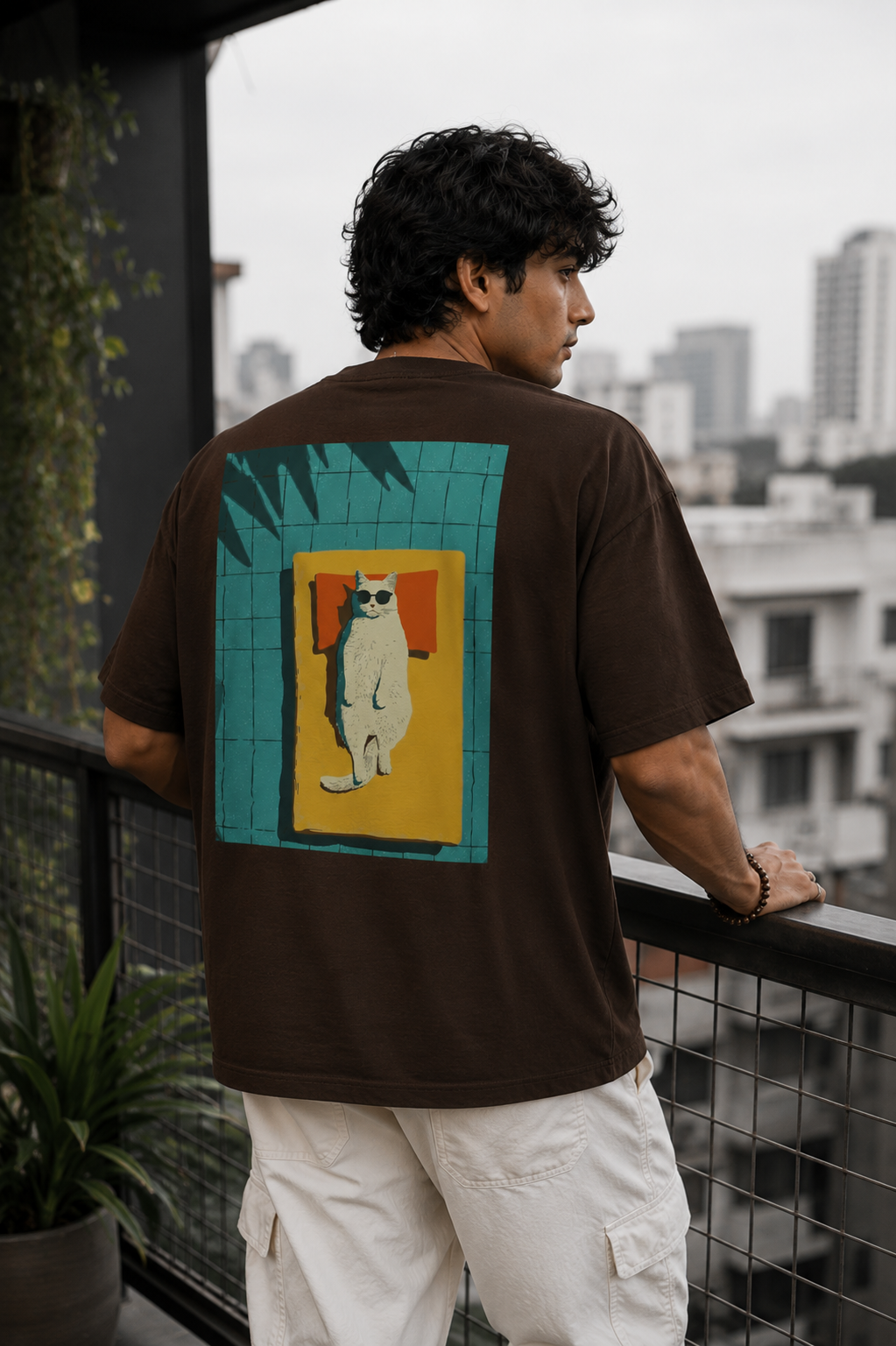 Chill Cat Oversized T-Shirt