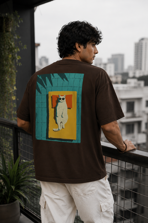 Chill Cat Oversized T-Shirt