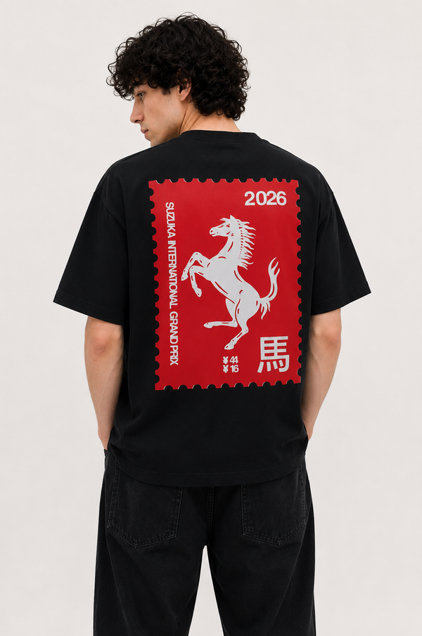 Horse Stamp Oversized T-Shirt