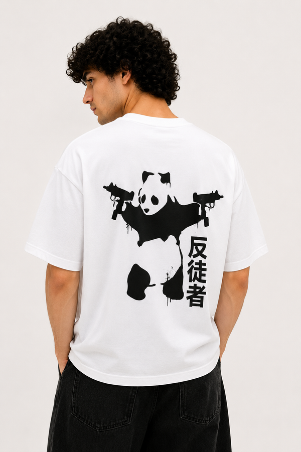 Gangster Panda Oversized T-Shirt
