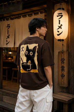 Hungry Cat Oversized T-Shirt