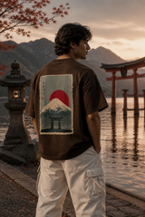 Tokyo Sunset Oversized T-Shirt