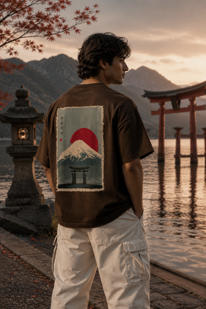 Tokyo Sunset Oversized T-Shirt
