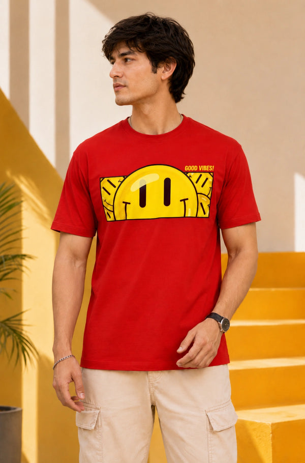 Smiley Regular Fit T-Shirts