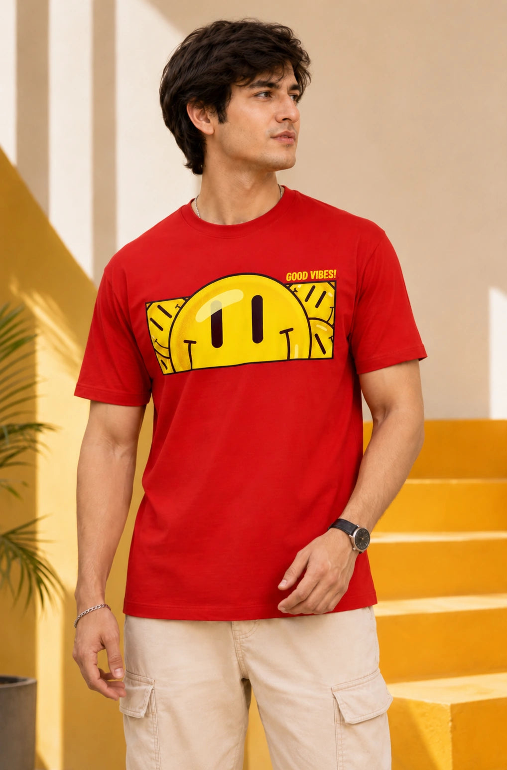 Smiley Regular Fit T-Shirts
