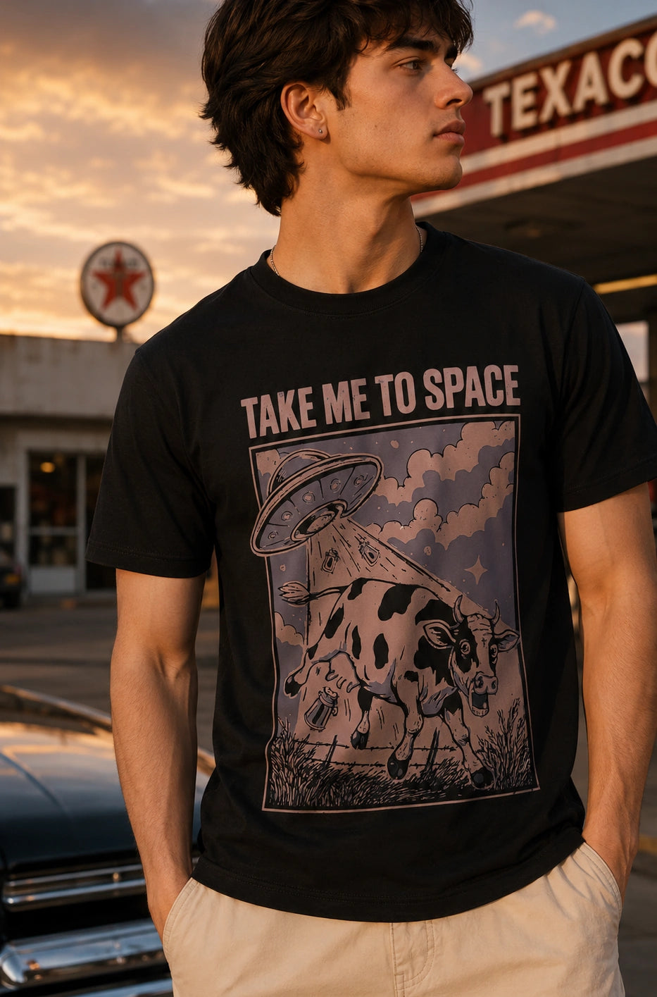 Space Cow Regular Fit T-Shirt