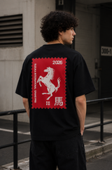 Horse Stamp Oversized T-Shirt