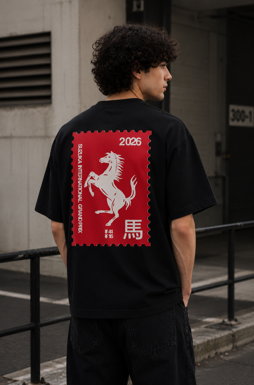Horse Stamp Oversized T-Shirt